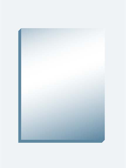 Speech Therapy Mirror 12" x 16" x 0.75" in Blue Folder