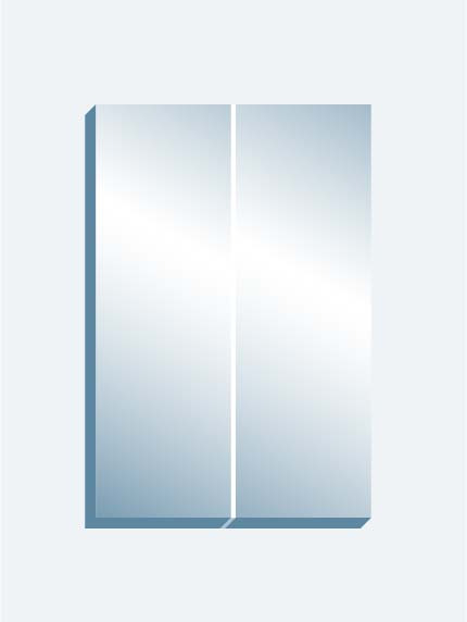 48 x 72 Bi-fold - 24" x 72" x 1" — 2 Panels