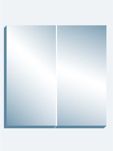 72 x 72 Bi-fold - 36" x 72" x 1" — 2 Panels