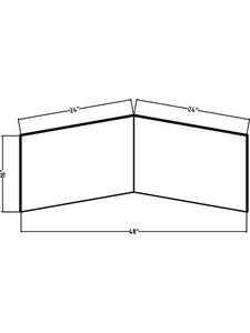 32 x 48 Bi-fold - 16" x 48" x 0.75" — 2 Panels