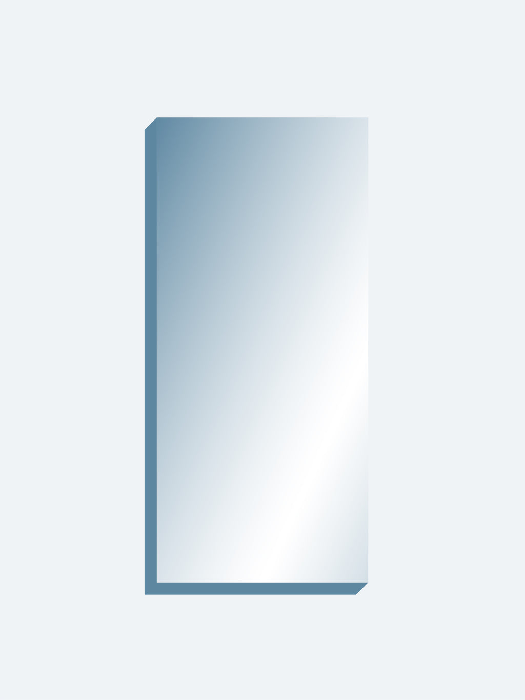 Optical Grade Mirror 60" x 132" x 1-7/16" thick